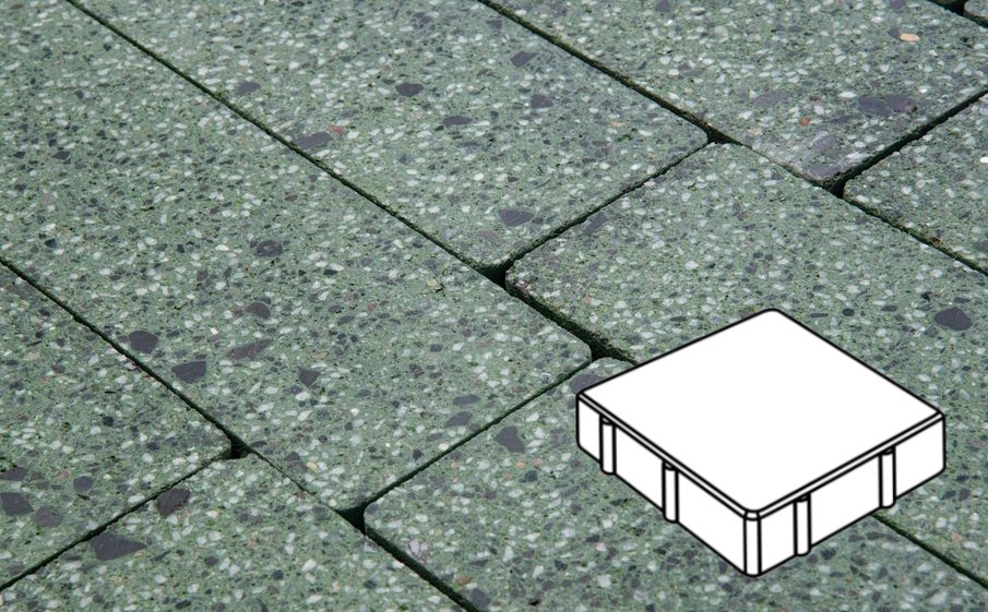 Плитка тротуарная Готика, Granite FINO, Квадрат В.2.К.8, Порфир, 200*200*80 мм