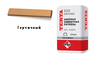 Затирка для швов TERTA Деколит-225 горчичная, 25 кг
