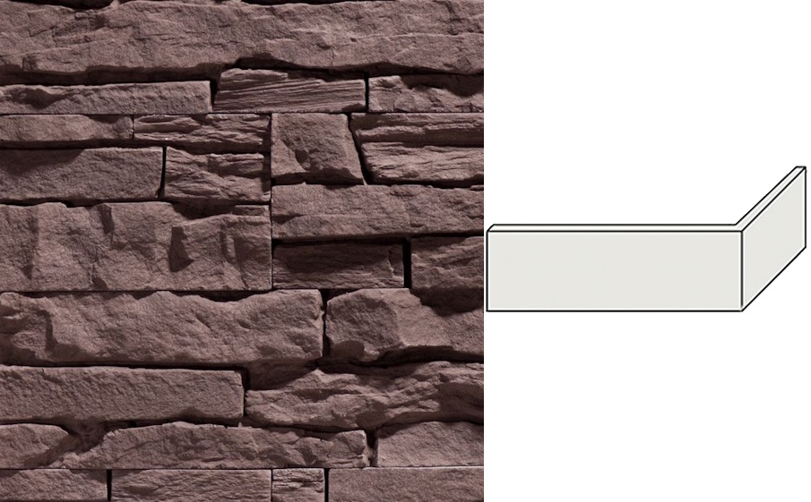 Облицовочный камень Leonardo Stone угловой элемент Верона 200/100*100*30 мм 709
