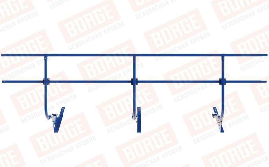 Кровельное ограждение Borge для кровли из композитной черепицы оцинкованное RAL 5005, 300*90 см