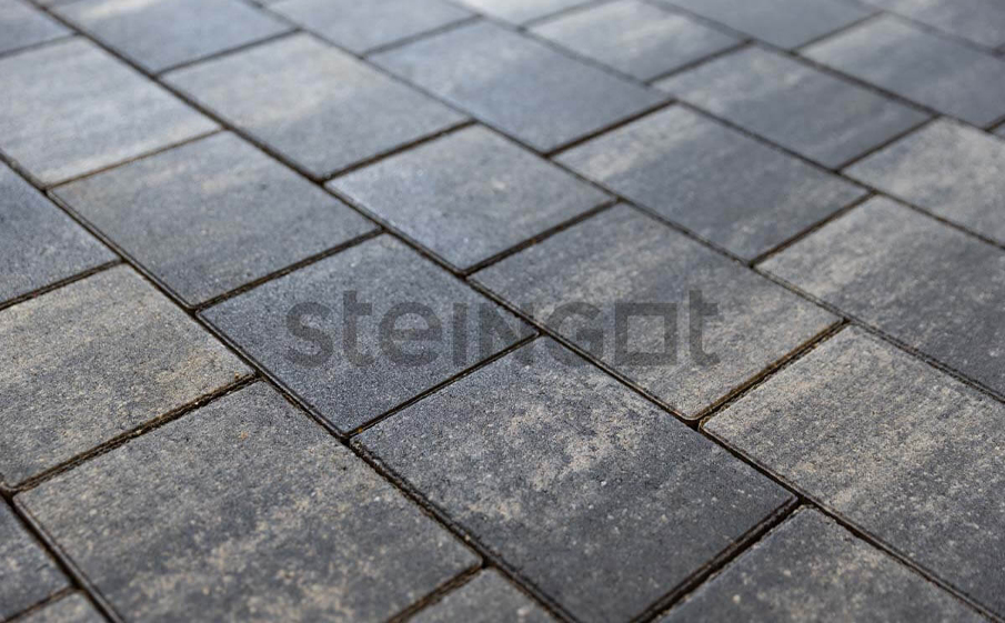 Плитка тротуарная Steingot Колормикс, Новый город, Графитовый камень (Stein Black), комплект 3 шт, толщина 60 мм
