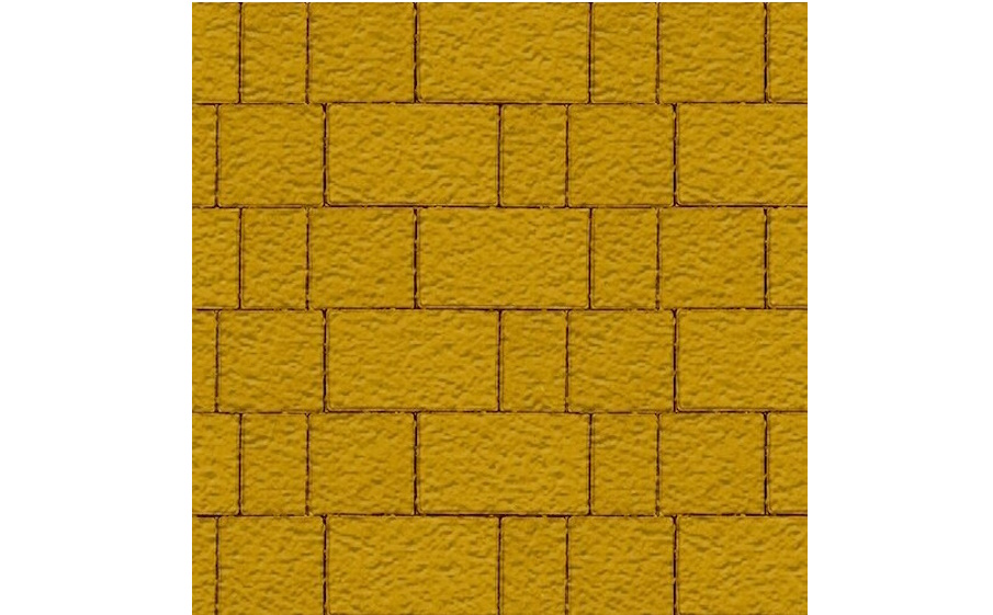 Плитка тротуарная SteinRus Новый город Б.7.Фсм.6, Old-age, желтый, толщина 60 мм