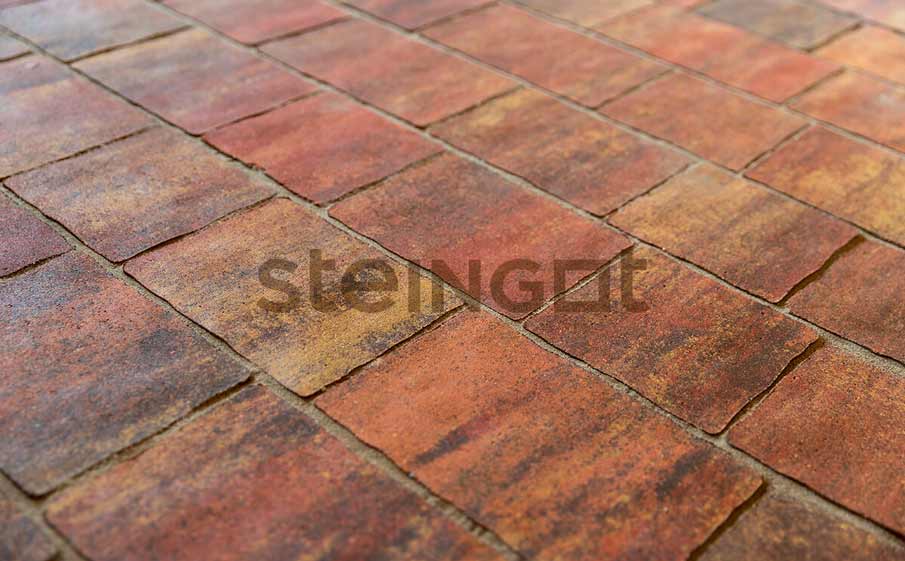 Плитка тротуарная Steingot Колормикс, Старый город, Терракота (Terracotta), комплект 3 шт, толщина 60 мм