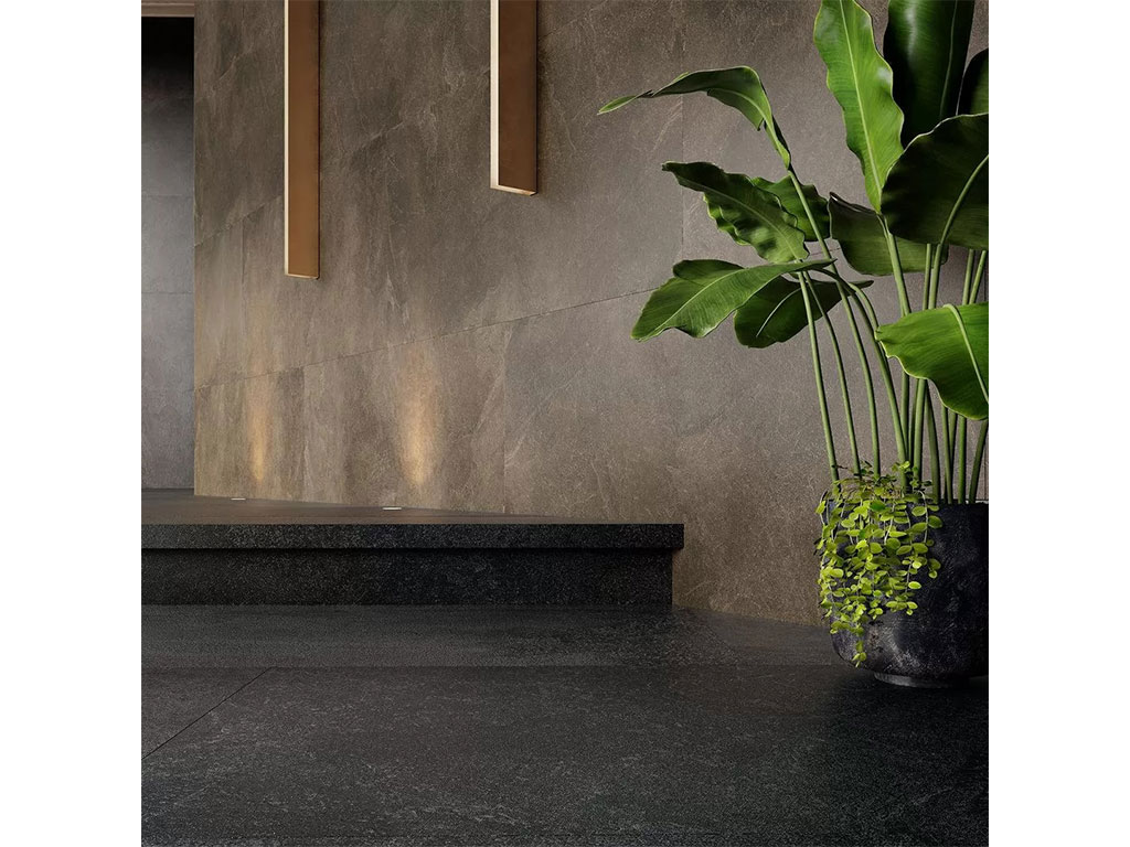 Керамогранит KERAMA MARAZZI Про Стоун черный обрезной, 600*600*9 мм
