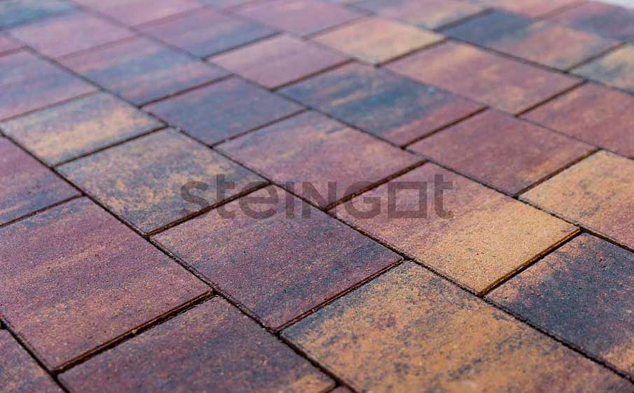 Плитка тротуарная Steingot Колормикс, Новый город, Агатовый камень (Blend), комплект 3 шт, толщина 60 мм