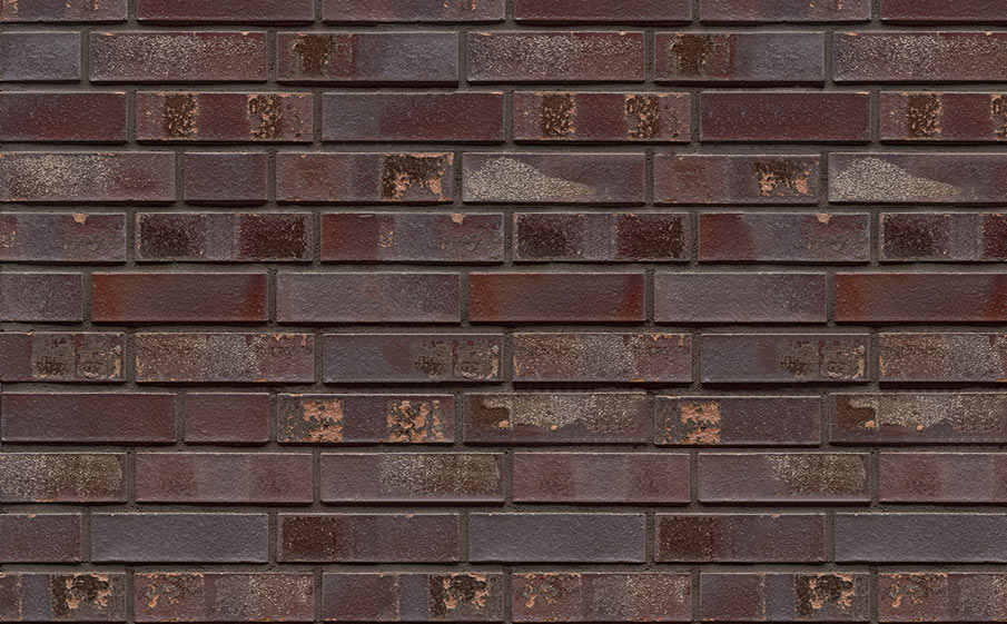 Кирпич клинкерный Muhr 10 S Violettblau geflammt Spezial гладкий, 240*115*71 мм