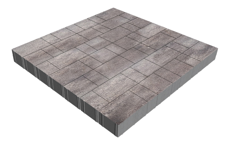 Плитка тротуарная SteinRus Новый город Рид В.8.Псм.8, Native, Умбра, толщина 80 мм
