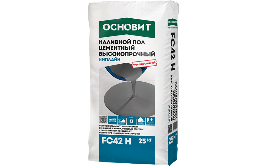 Наливной пол НИПЛАЙН FC42 Основит, 25 кг