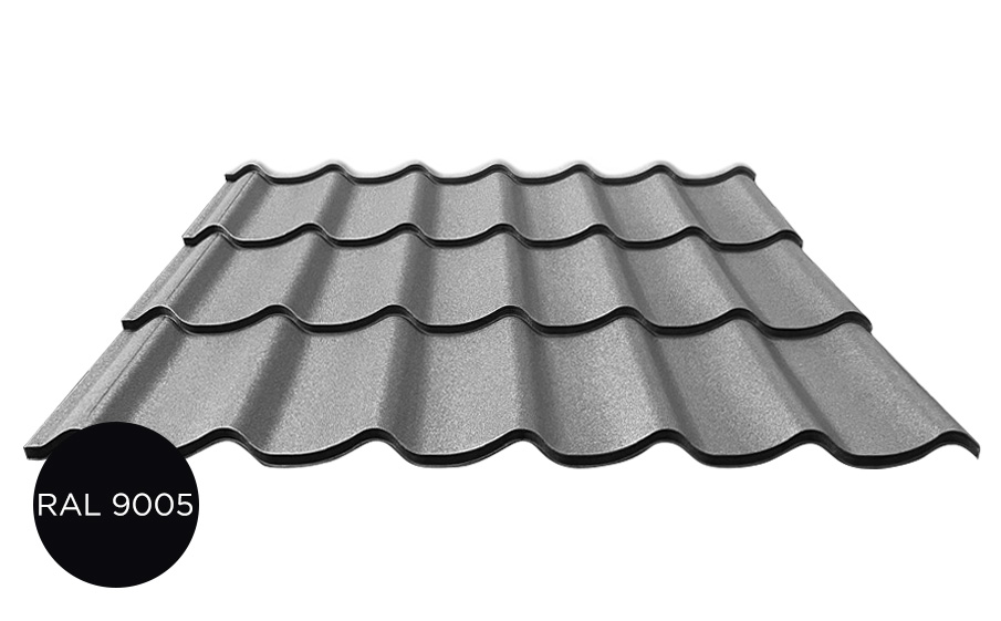Профиль волновой ARMO, Rooftop Бархат (Zn180), RAL 9005
