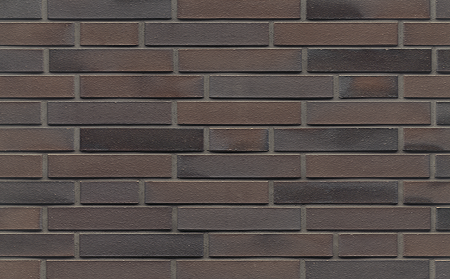 Кирпич клинкерный Muhr 33 A Schwarz-Braun гладкий, 290*60*52 мм