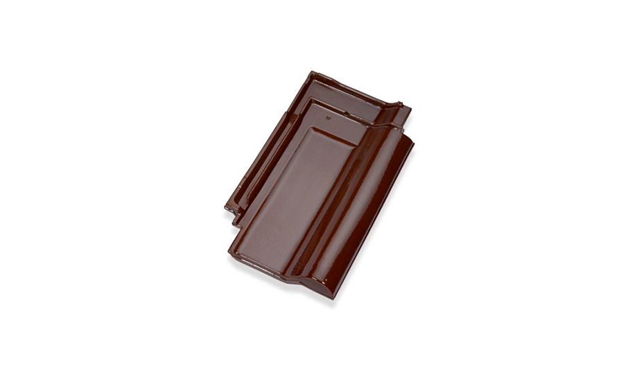 Керамическая черепица рядовая Jacobi J13V каштановый глазурь