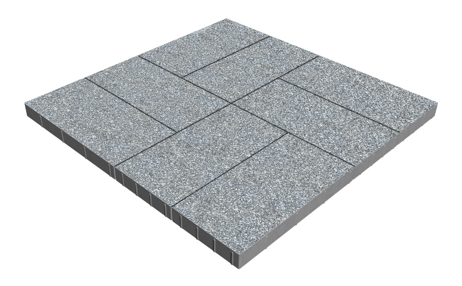 Плитка тротуарная SteinRus Парк Плейс Б.3.П.6, Backwash, Селигер, 600*300*60 мм
