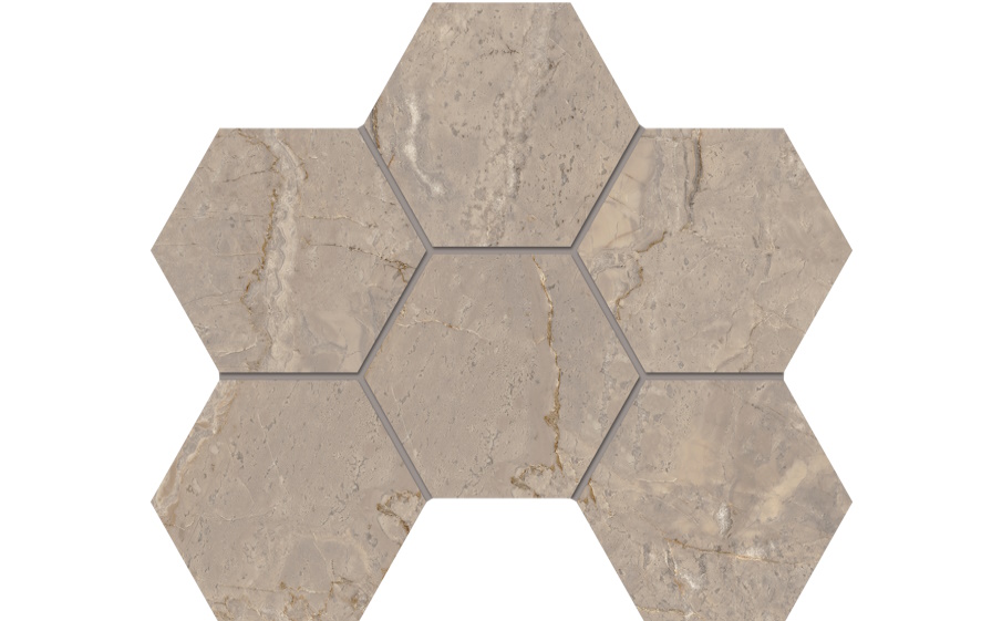 Мозаика Гексагон/Hexagon Estima Бернини/Bernini BR02 полированный