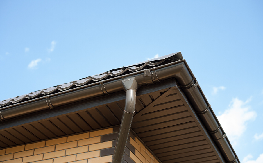 Водосточная система Grand Line Rooftop dRain PU 125/90 мм, RR 32