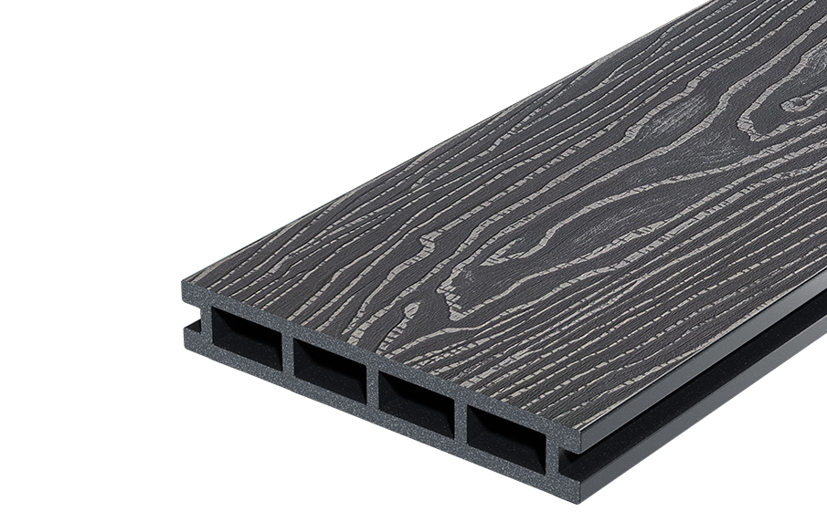 Террасная доска Decking Country Графит (Жженый кедр), 3000*150*24 мм