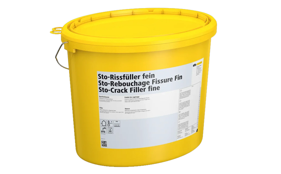 Шпаклевка акриловая Sto-Rissfuller fein weiss белая, 8 кг
