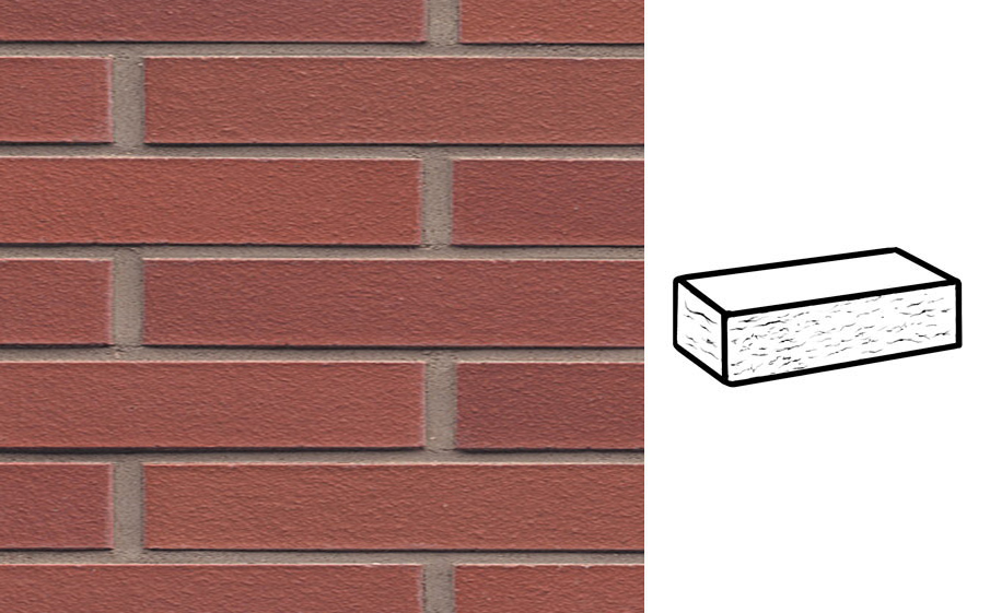 Кирпич клинкерный Muhr 03 Naturrot рустик, 290*90*40 мм