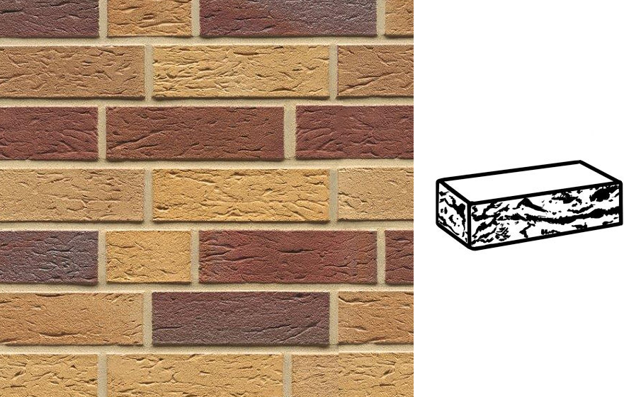 Кирпич клинкерный Muhr 19 Rubinbeige nuanciert готик, 240*55*71 мм