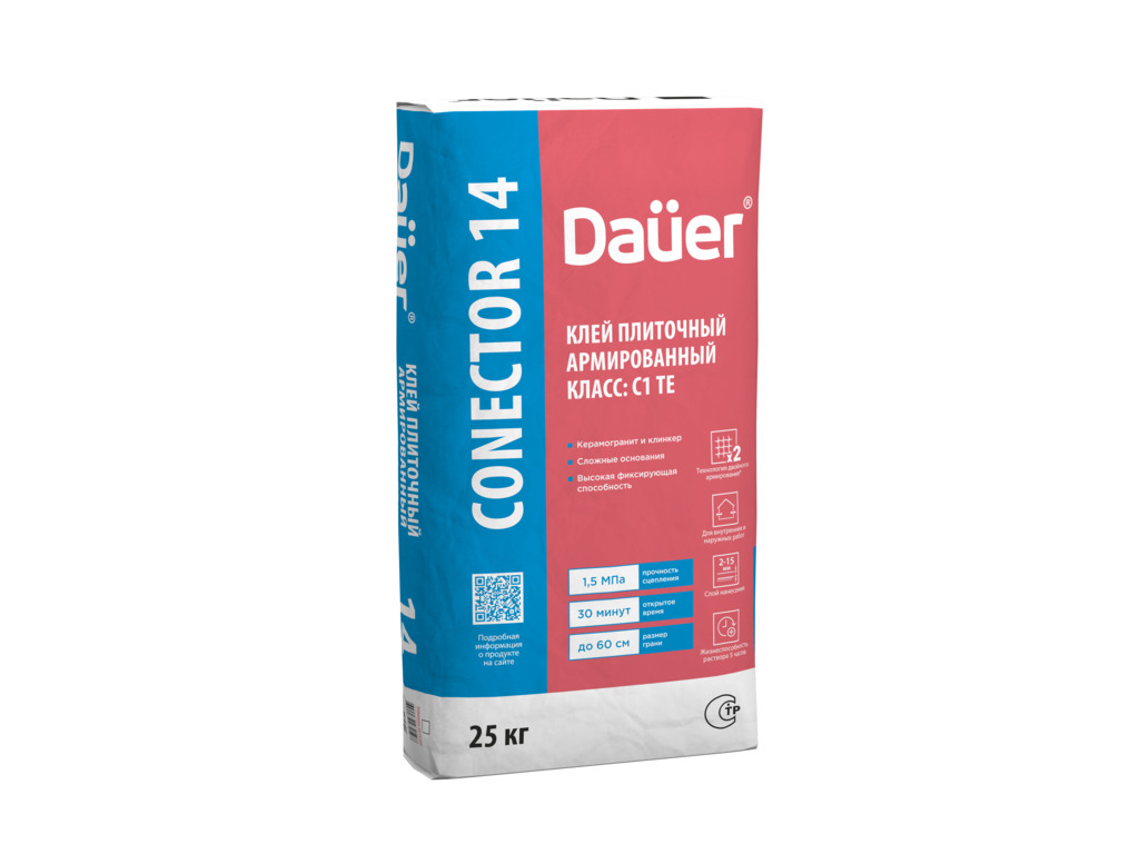 Плиточный клей Dauer Профессиональный, CONECTOR 14, 25 кг