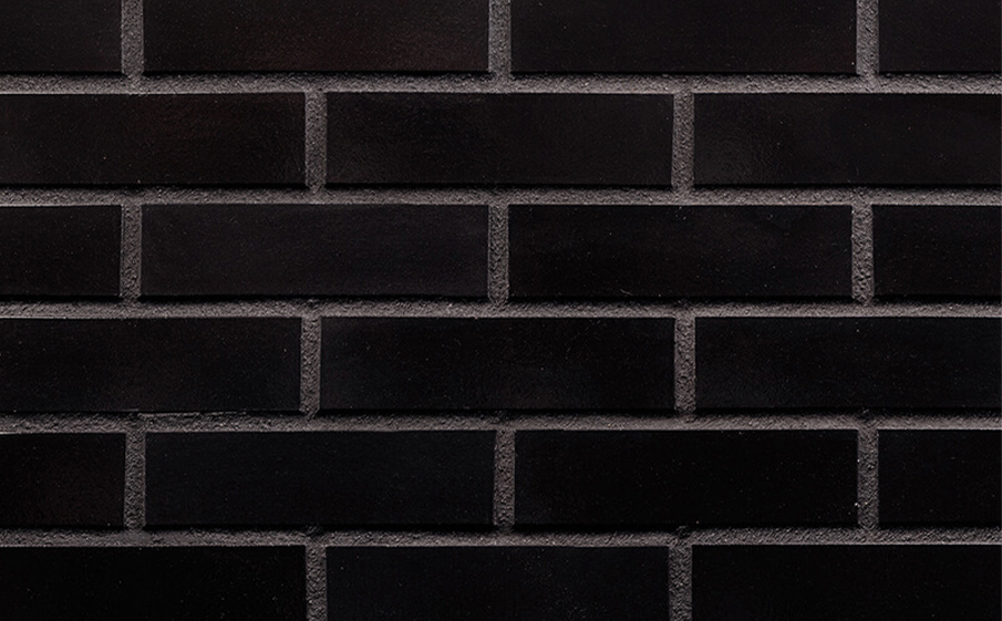Клинкерная облицовочная плитка King Klinker Free Art для НФС, 17 Onyx Black, 240*71*17 мм