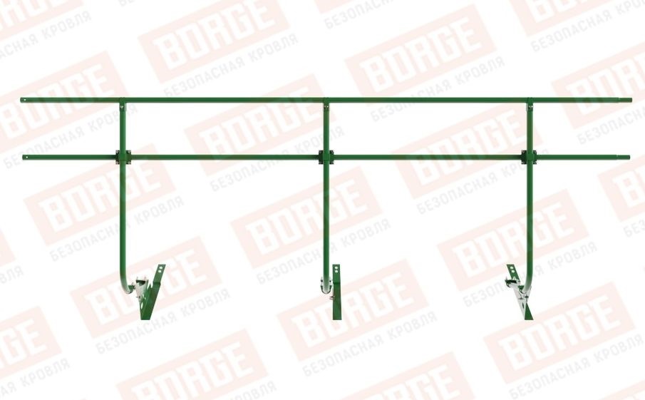 Кровельное ограждение Borge для черепичной кровли оцинкованное RAL 6002, 300*120 см