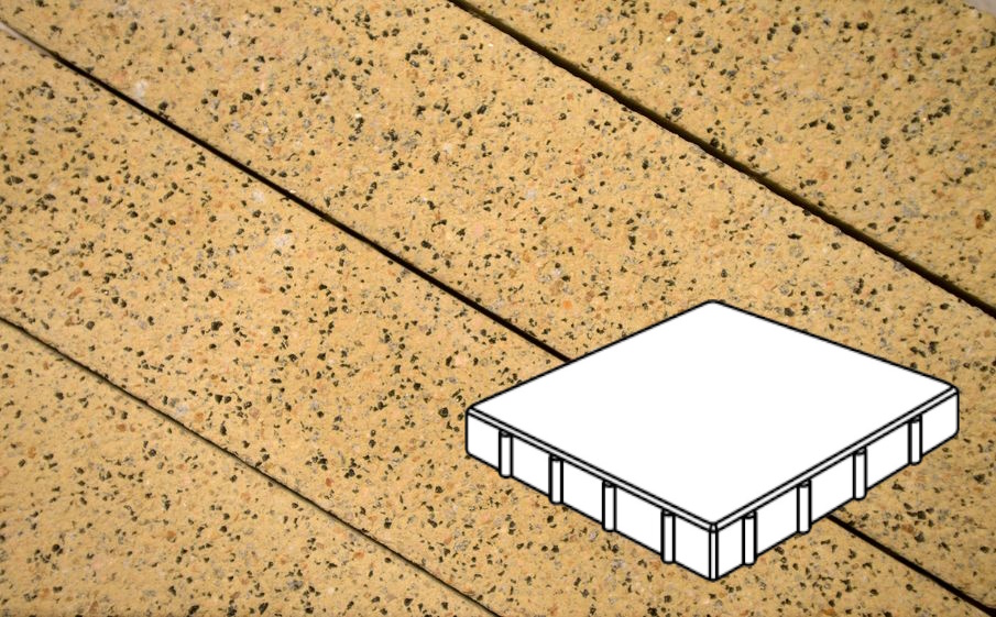 Плитка тротуарная Готика Granite FERRO, Квадрат Б.4.К.6, Жельтау 400*400*60 мм