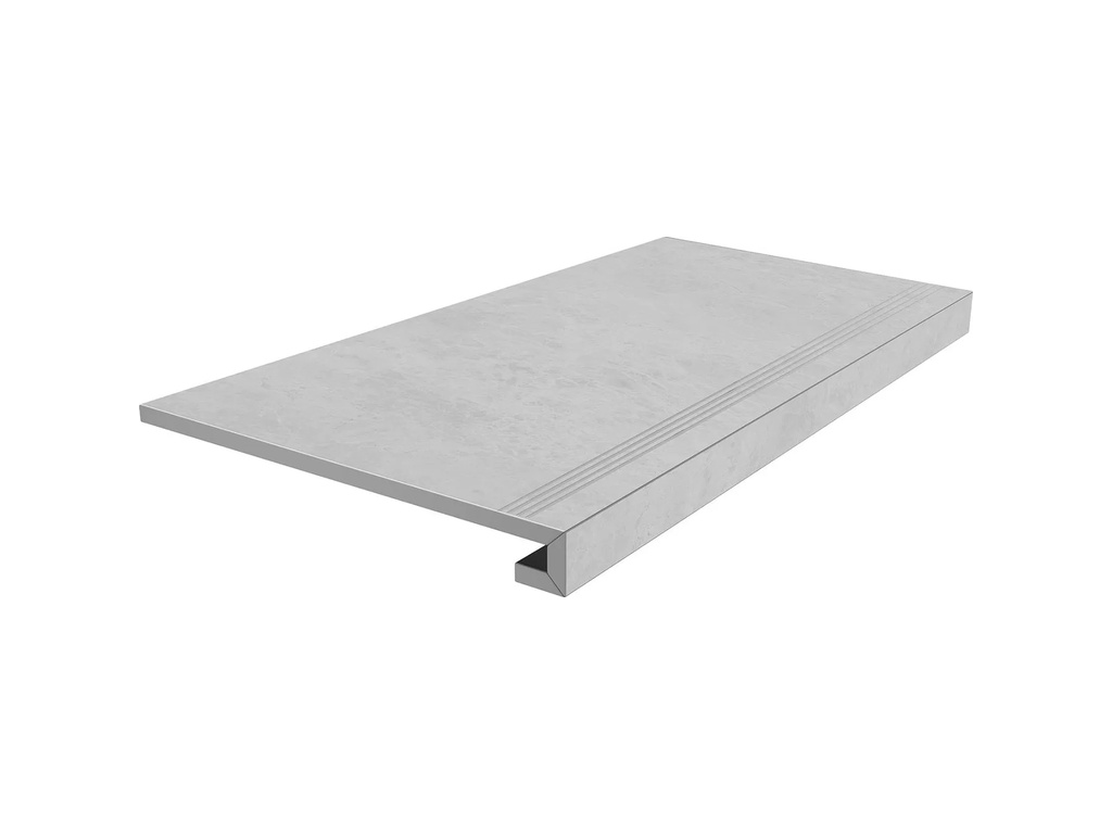 Ступень клееная KERAMA MARAZZI Монте Тиберио серый лаппатированная обрезная, 800*330*9 мм