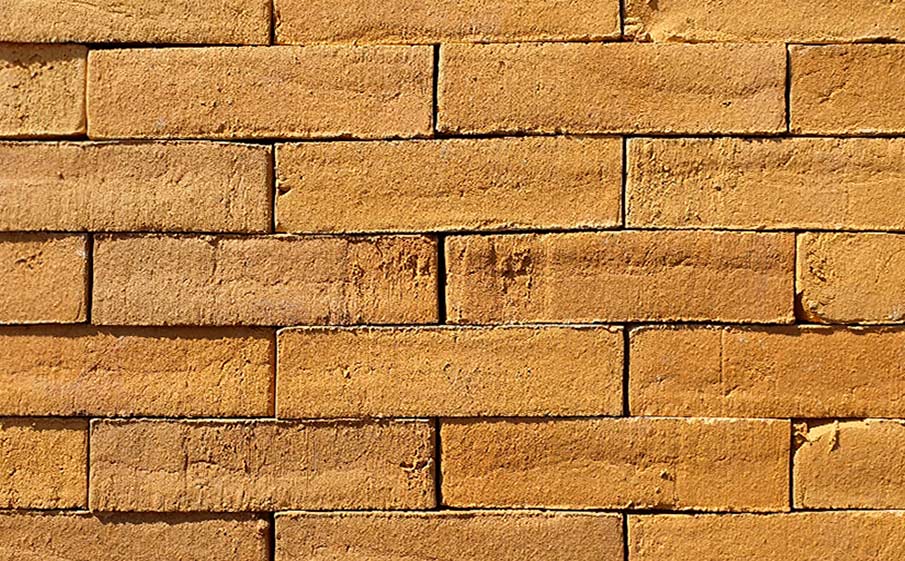 Кирпич клинкерный Muhr 01 Niederlausitzer Gelb Wasserstrich, 240*52*52 мм