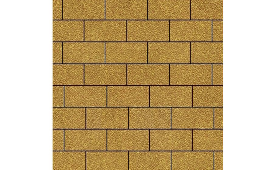 Плитка тротуарная SteinRus Прямоугольник А.6.П.4, Native, желтый, 200*100*40 мм