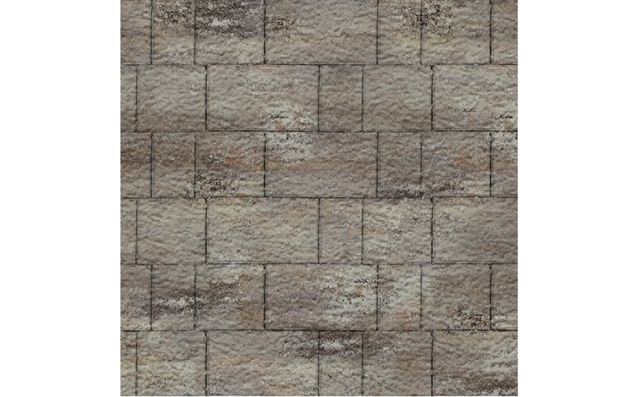 Плитка тротуарная SteinRus Новый город Б.7.Фсм.6, Old-age, ColorMix Берилл, толщина 60 мм