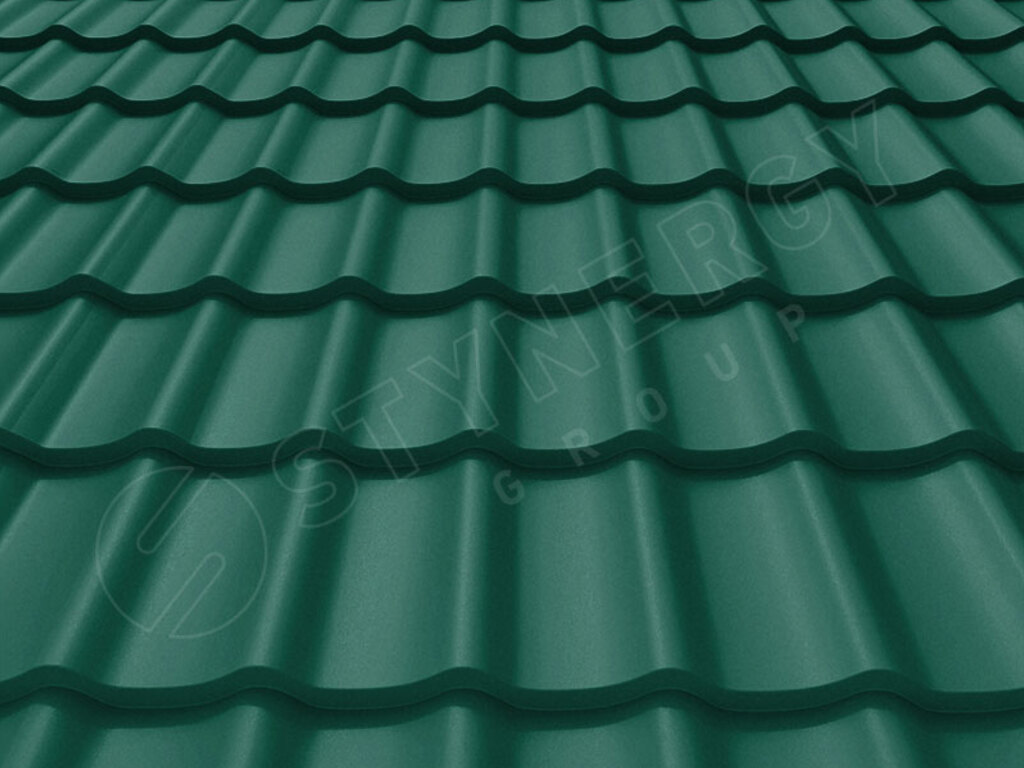 Металлочерепица Stynergy СМ Классик CORUNDUM50® матовый RAL 6005