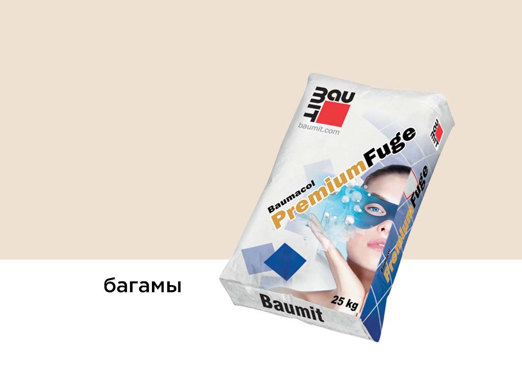 Затирка для швов Baumit Baumacol PremiumFuge, багамы, 25 кг