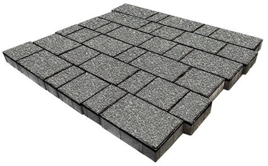 Плитка тротуарная SteinRus Новый город Б.7.Фсм.6, Native, серый, толщина 60 мм