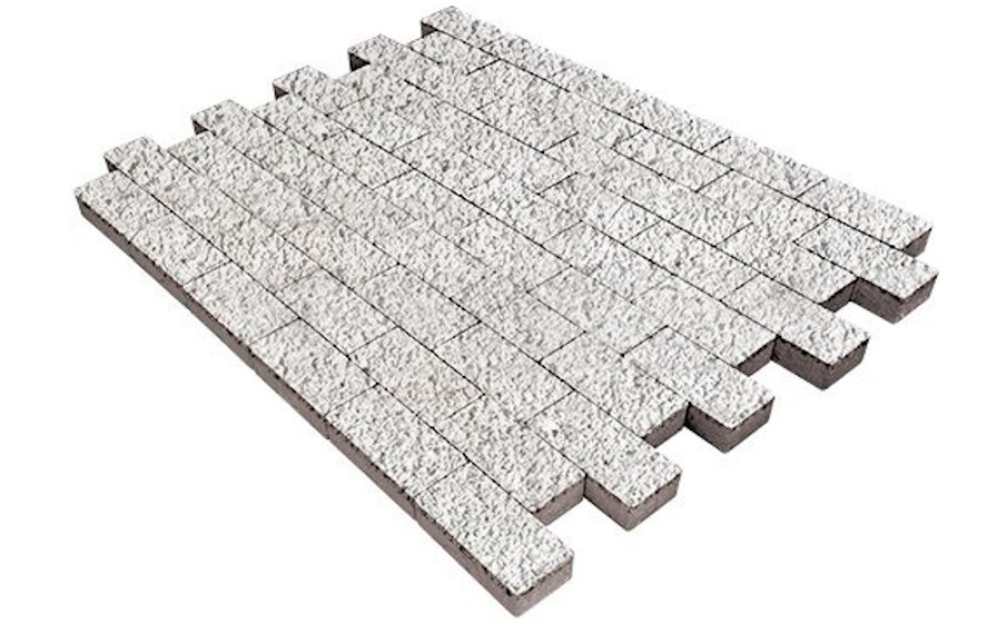 Плитка тротуарная SteinRus Прямоугольник А.6.П.4 Backwash, Эльтон, 200*100*40 мм