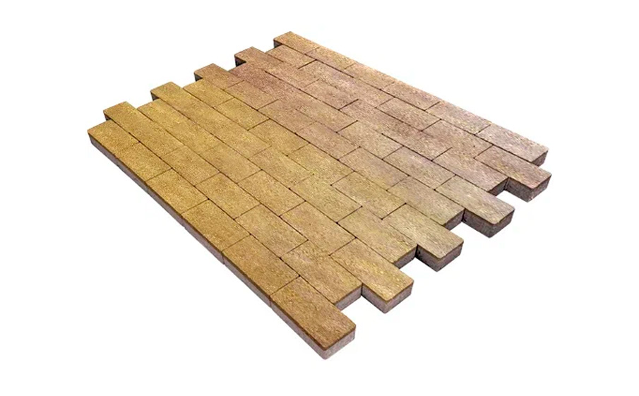 Плитка тротуарная SteinRus Прямоугольник А.6.П.4 гладкая, ColorMix Брайс, 200*100*40 мм