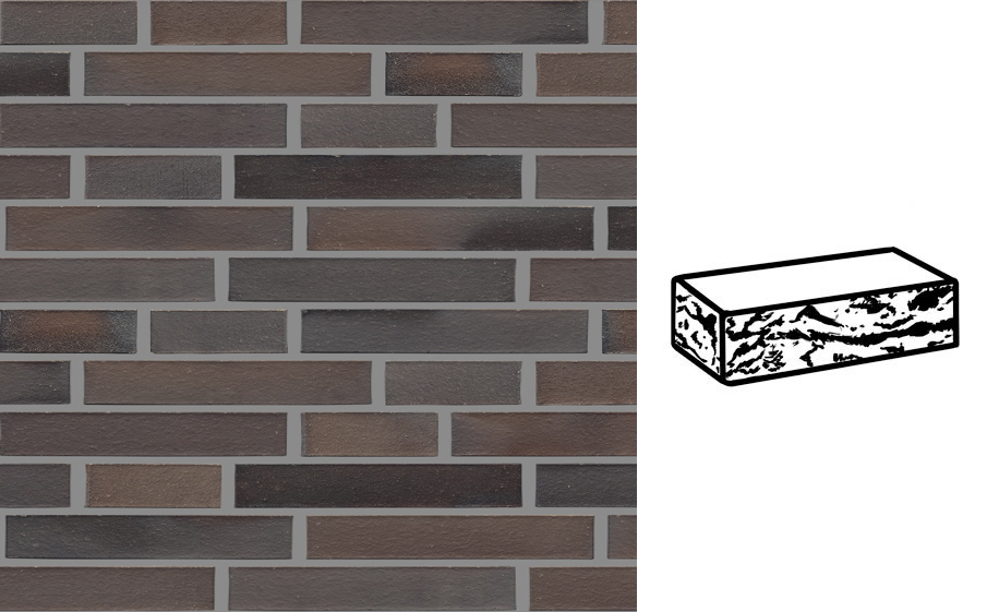 Кирпич клинкерный Muhr 33 Braun готик, 290*90*40 мм