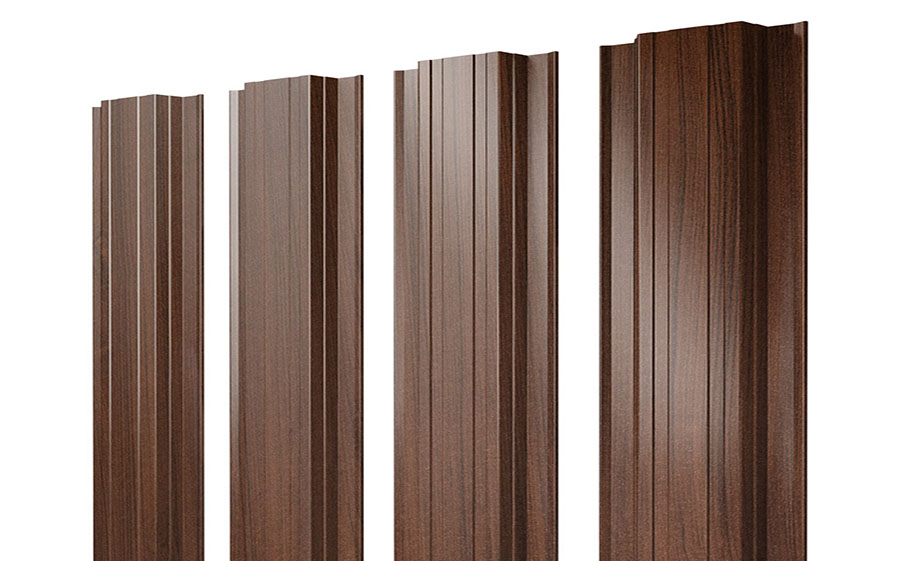 Штакетник Прямоугольный Print Elite Choco Wood