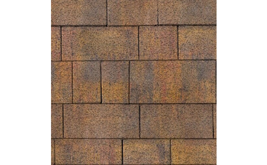 Плитка тротуарная SteinRus Инсбрук Тироль Б.4.Псм.6 Native, ColorMix Бромо, толщина 60 мм