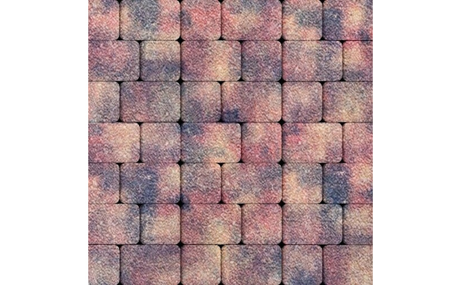 Плитка тротуарная SteinRus, Инсбрук Альт Дуо А.3(С).Фсм.4, Native, ColorMix Оригон, толщина 40 мм