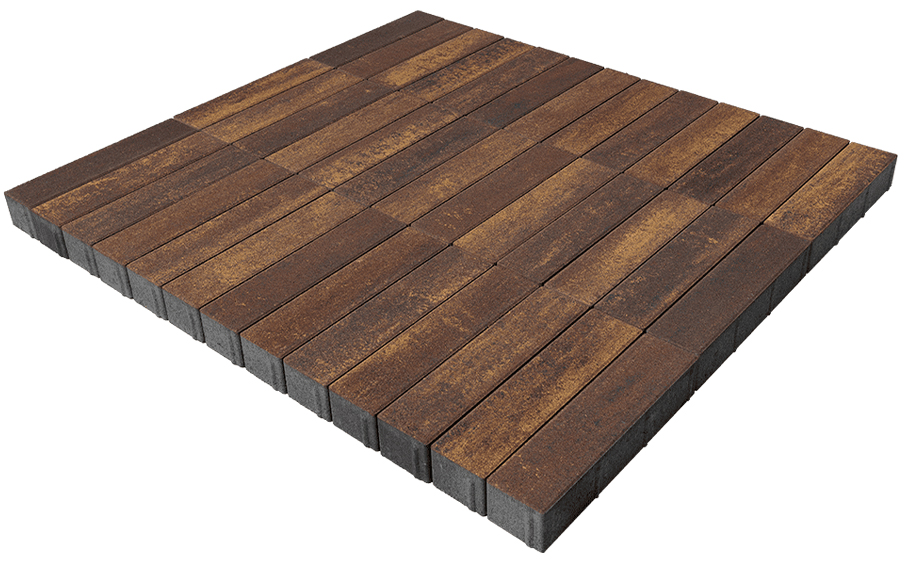 Плитка тротуарная BRAER Ригель 2.0 Color Mix Мальва 320*80*60 мм