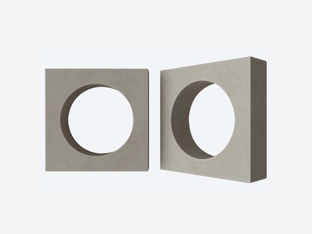 Декоративный бриз-блок Mesterra Кобого / Cobogo 0102, под покраску, 250*250*70 мм