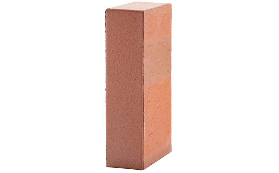 Кирпич облицовочный полнотелый ЛСР, красный флэш, гладкий, 250*120*65 мм