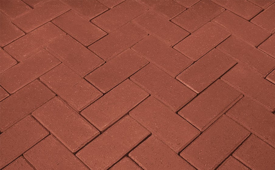 Клинкерная брусчатка Penter rot без фаски, 240*118*62 мм