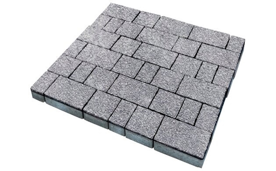 Плитка тротуарная SteinRus Старый город Б.2.Фсм.6, Native, ColorMix Монохром, толщина 60 мм