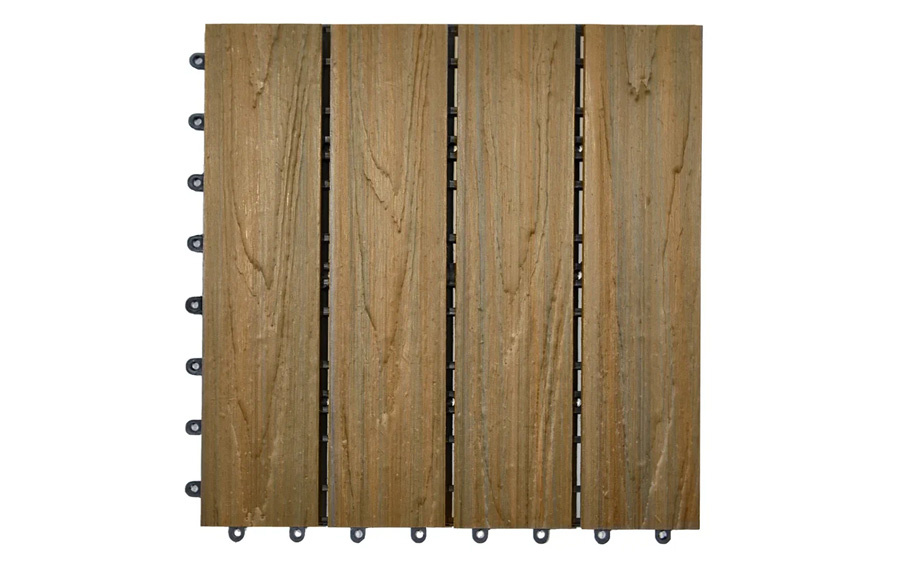 Садовый паркет современный CM Гарден (CM Garden) Патина тик (Patina Teak), 300*300 мм