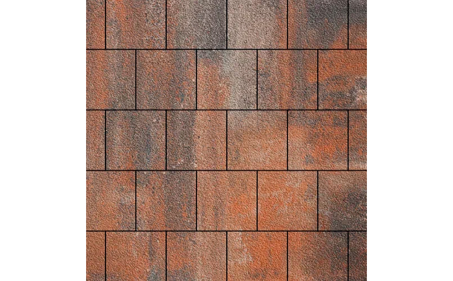 Плитка тротуарная SteinRus, Валенсия Б.3.К.8, Native, ColorMix Рей, 300*300*80 мм