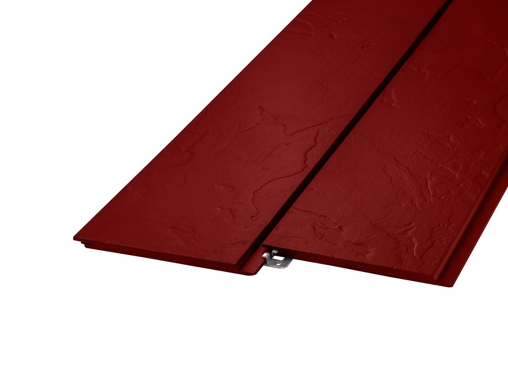 Фиброцементный сайдинг FCSPRO Стоун Клик F61 (Красная земля), 3000*190*10 мм 