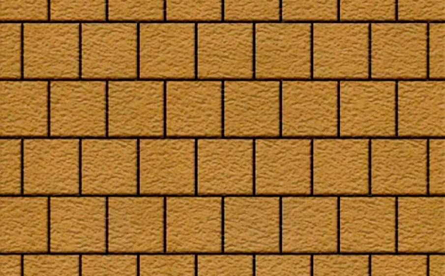 Плитка тротуарная SteinRus Армор В.2.К.8, Old-age, желтый, 100*100*80 мм