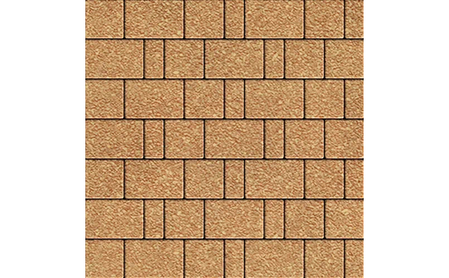 Плитка тротуарная SteinRus Бергамо А.6.Псм.4 Native, песочный, толщина 40 мм