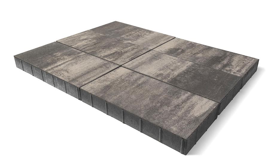Плитка тротуарная BRAER Сити Color Mix Туман, 300*300*80 мм